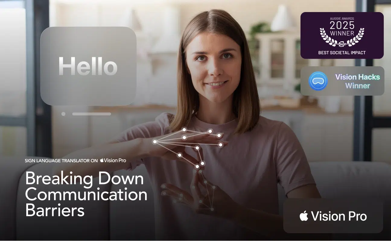 asl sign language translation on apple vision pro