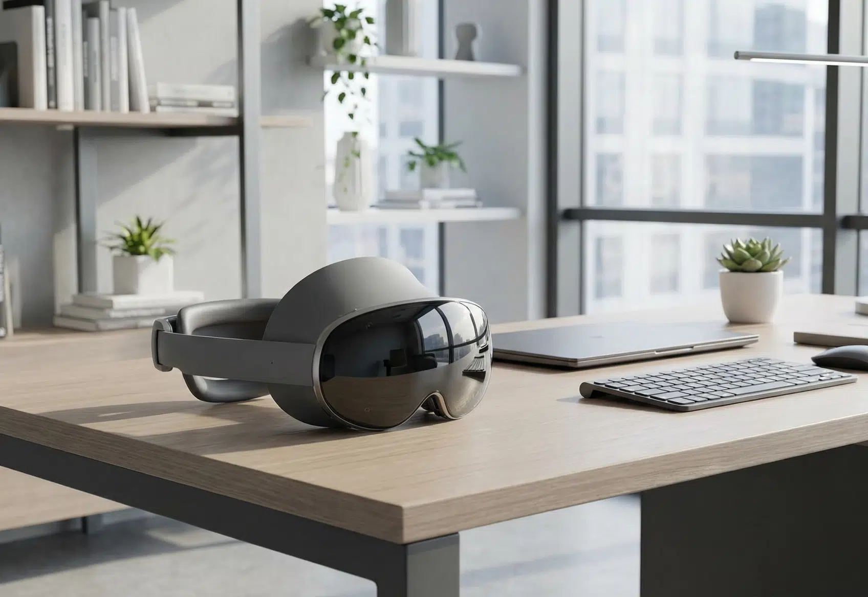 a samsung galaxy xr on a desk